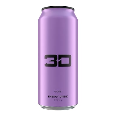 3D Energy Purple Grape 473ml