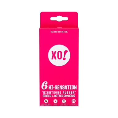 XO! Hi-Sensation Condoms - 6 Pack
