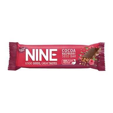 Nine Cocoa & Raspberry Bar 40g