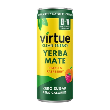 Virtue Yerba Mate Peach & Raspberry 250ml