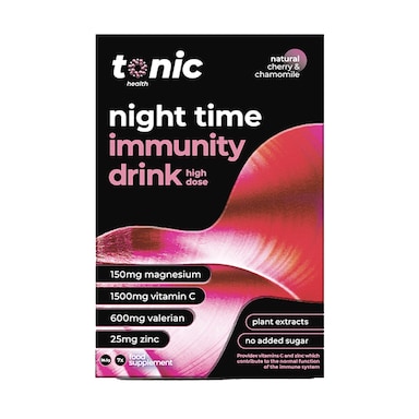 Tonic Health High Dose Night Time Immunity Drink Cherry & Chamomile Flavour 7 Sachets