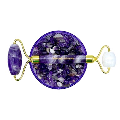 Psychic Sisters Amethyst and Clear Facial Roller