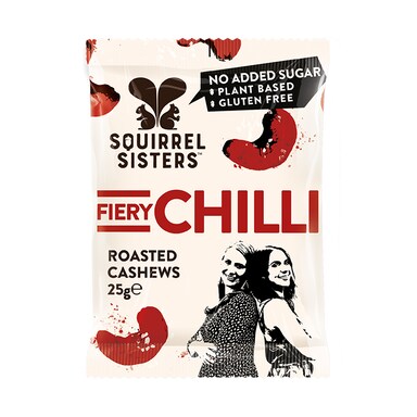 Squirrel Sisters Fiery Chilli Cashews 25g