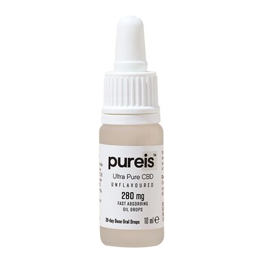 Pureis® Ultra Pure CBD Fast Absorbing Oil 280mg Unflavoured Oral Drops 10ml