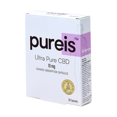 Pureis® Ultra Pure CBD Advanced Absorption 10mg 28 Capsules