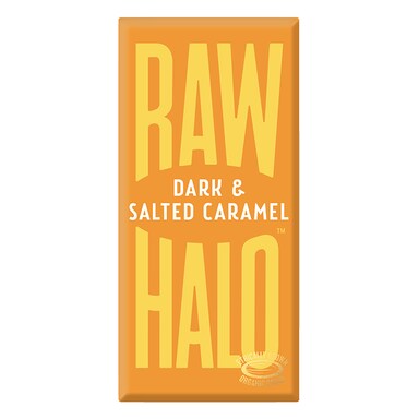 Raw Halo Vegan Dark & Salted Caramel Raw Chocolate 70g