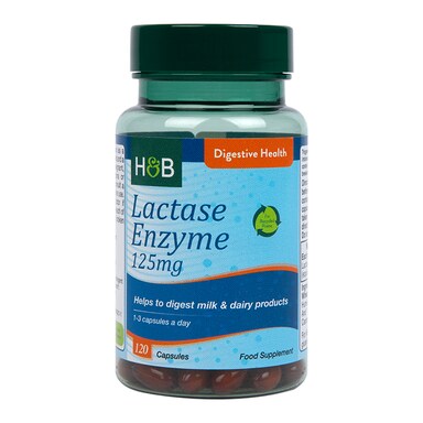 Holland & Barrett Lactase Enzyme 125mg 120 Capsules