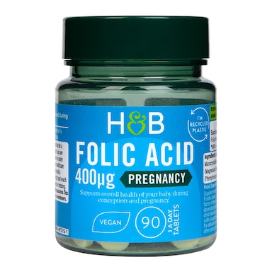 Holland & Barrett Folic Acid 400ug 90 Tablets