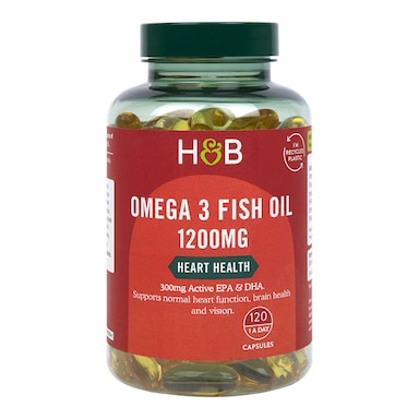 Holland & Barrett Omega 3 Fish Oil 1200mg 120 Capsules