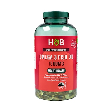 Holland & Barrett Omega 3 Fish Oil 1500mg 240 Capsules