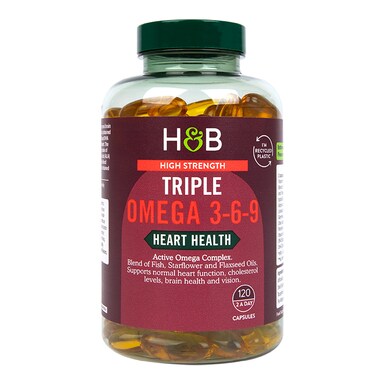 Holland & Barrett High Strength Triple Omega 3-6-9 120 Capsules
