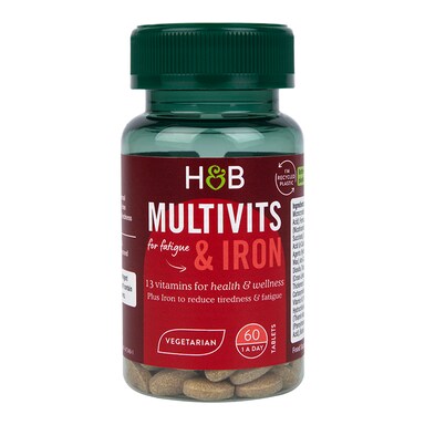 Holland & Barrett Multivitamins & Iron 60 Tablets