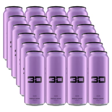 3D Energy Purple Grape Box 24 x 473ml