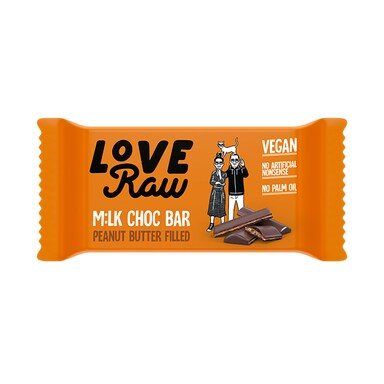 Love Raw Vegan M:lk Choc Bar Peanut Butter Filled 30g