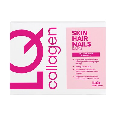 LQ Liquid Health Supplements Skin, Hair & Nails 10 x 50ml