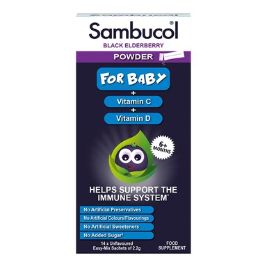 Sambucol Black Elderberry Baby Powder 14 x 2.2g Sachets