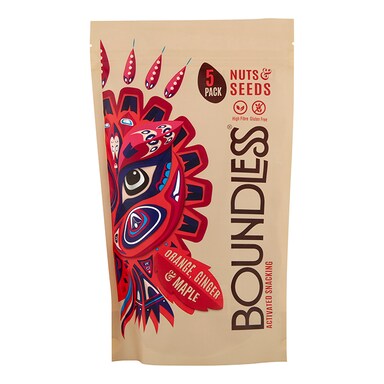 Boundless Orange, Ginger & Maple Activated Snacking Multipack 5 x 30g