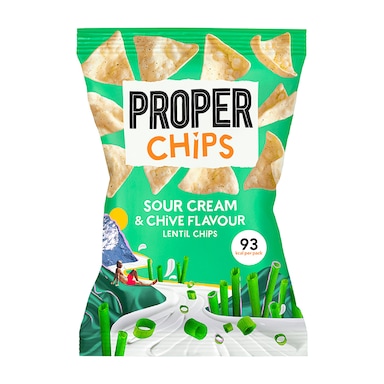Properchips Sour Cream & Chive Lentil Chips 20g