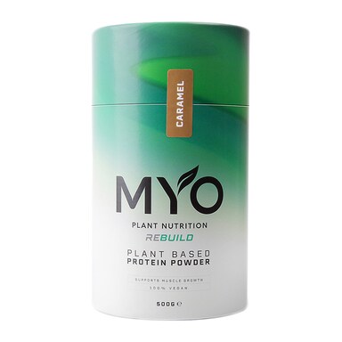 MYO Plant Nutrition Vegan Protein Supplement Caramel 500g