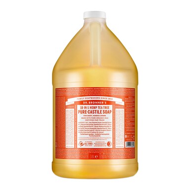 Dr Bronner's Tea Tree Pure-Castile Liquid Soap 3.79l
