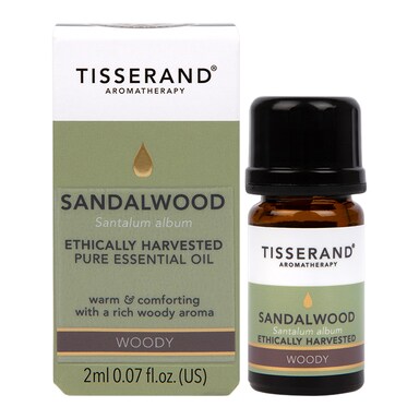 Tisserand Sandalwood Ethically Harvested Pure Essential Oil 2ml