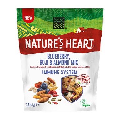 Nature's Heart Blueberry, Goji & Almond Immune System Mix 100g