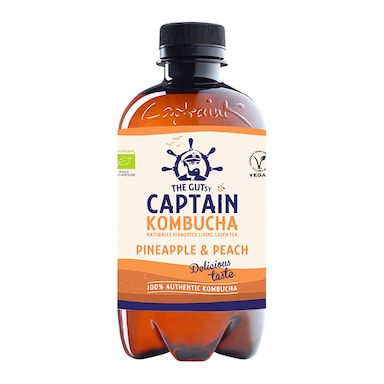 The GUTsy Captain Kombucha Pineapple Kombucha 400ml