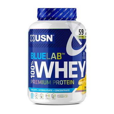 USN Blue Lab Whey Premium Protein Powder Banana 2kg