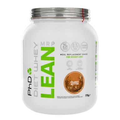 PhD Nutrition Diet Whey Lean Meal Replacement Shake Peanut Butter Flavour 770g