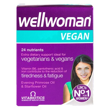 Vitabiotics Wellwoman Vegan Extra Dietary Support 60 Tablets