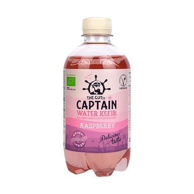 The GUTsy Captain Kombucha Water Kefir Raspberry 400ml