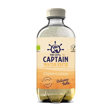 The GUTsy Captain Water Kefir Ginger Lemon 400ml