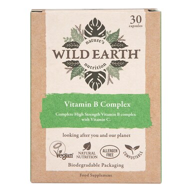 Wild Earth Vegan Vitamin B Complex 30 Capsules
