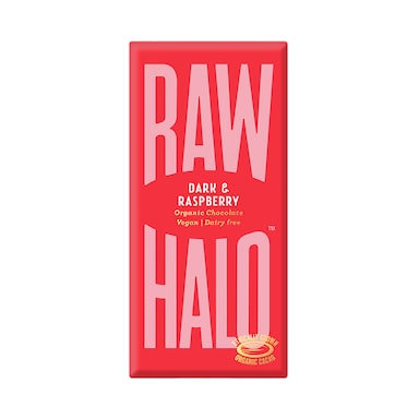Raw Halo Vegan Dark & Raspberry Raw Chocolate 70g