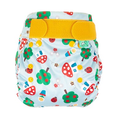 TotsBots Easyfit Star All in One Reusable Nappy - Mushroom Town