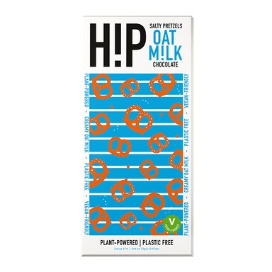 HiP Chocolate Salty Pretzels Oat M!lk Chocolate 70g