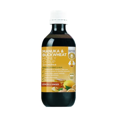 Manuka Doctor Manuka Honey & Buckwheat Honey Syrup 200ml