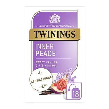 Twinings Adaptogens Inner Peace with Fig, Vanilla Flavoured Rooibos & Ashwaganda 18 Tea Bags