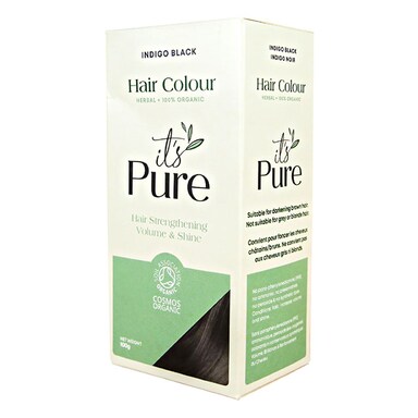 It's Pure Organic Herbal Hair Colour Indigo Black 100g