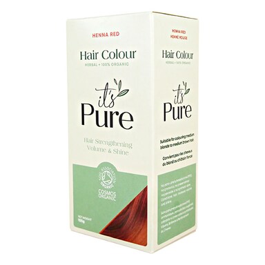 It's Pure Organic Herbal Hair Colour Henna Red 100g