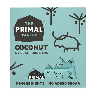 The Primal Pantry Coconut Brownie Bar 4 x 30g