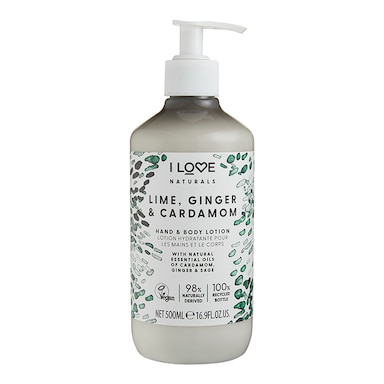 I Love Naturals Lime, Ginger & Cardamon Hand & Body Lotion 500ml