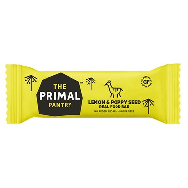 The Primal Pantry Lemon & Poppy Seed Bar 45g