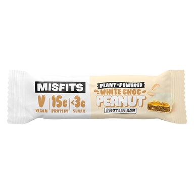 Misfits White Chocolate Salted Peanut Vegan Protein Bar 45g