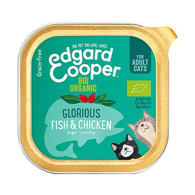 Edgard & Cooper Organic Fish & Chicken Cat Wet Cup 85g