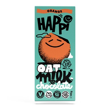 Happi Orange Oat M!lk Chocolate Bar 40g