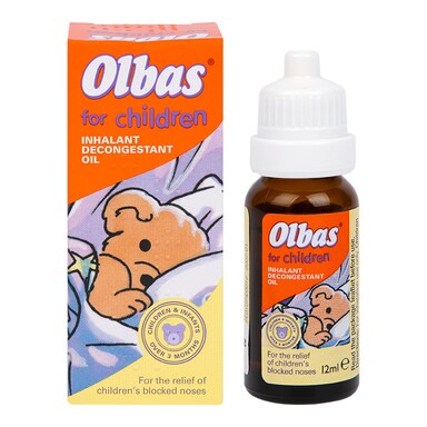 Olbas Oil For Children Inhalant Decongestant Oil 12ml