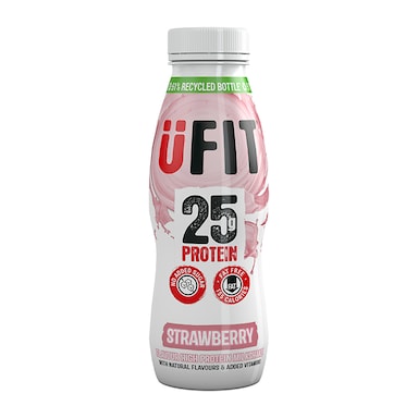 UFIT 25g High Protein Shake Drink Strawberry 330ml