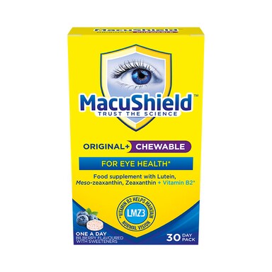 MacuShield Original Formula Bilberry Flavour 30 Chewables