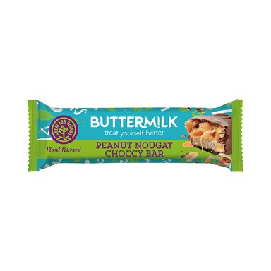 Buttermilk Plant Powered Peanut Nougat Caramel Snack Bar 50g